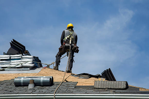 Professional Flat Roof Repair technician working in Fallbrook, CA